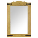 FurnitureToday Peru Pine small wall mirror