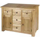 FurnitureToday Plum compact 5 drawer sideboard