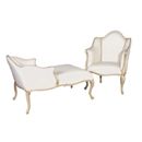 FurnitureToday Portofino Chair and Footstool 