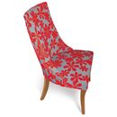 FurnitureToday Primrose Burnt Red curved dining chairs