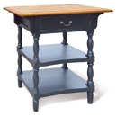 Provence Black Painted 1 Drawer Console