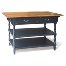Provence Black Painted 2 Drawer Console