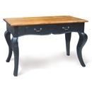 Provence Black Painted Console Table 2 Drawer