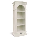Provence White Painted Tall President Bookcase