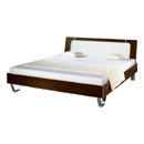 FurnitureToday Rauch Plus 2 glass inlay metal feet bed