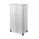 FurnitureToday Riviera Mirrored 2 Door Tall Cupboard