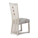 FurnitureToday Riviera White Aria Floral Pattern Dining Chair