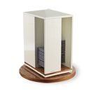 FurnitureToday Riviera White CD Storage