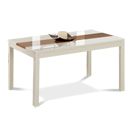 FurnitureToday Riviera White Extending Dining Table