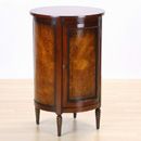 FurnitureToday Round Central Cabinet Burr Walnut