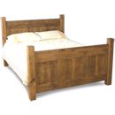Rustic Plank Panel Bed