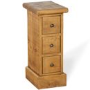 FurnitureToday Rustic Plank Skinny Bedside