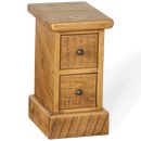 FurnitureToday Rustic Plank Stumpy Bedside