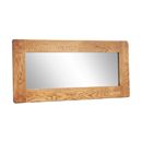 Rustic Solid Oak Wall Mirror