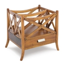 FurnitureToday Safari Mahogany Magazine Rack