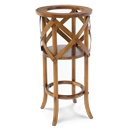 FurnitureToday Safari Mahogany Plant Stand