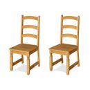 FurnitureToday Santa Fe Pine Chair Pair