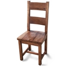 FurnitureToday Santana Oak Solid Seat Dining Chair