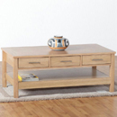 Seconique Oakleigh 3 drawer coffee table