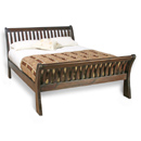 FurnitureToday Seville dark sleigh bed