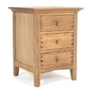 FurnitureToday Seville three drawer nightstand