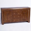 FurnitureToday Sirius mahogany 2 door 5 drawer sideboard