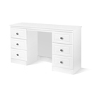 Snowdon White 6 drawer kneehole dressing table