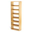 FurnitureToday Soho Solid Oak Wide 7 Shelf CD Unit
