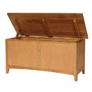 FurnitureToday Solid Ash Blanket Box 