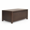 FurnitureToday Sterling Park Dark Wood Rectangular Trunk