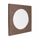FurnitureToday Sterling Park Dark wood Square Mirror