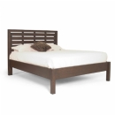 FurnitureToday Sterling Park Slatted Kingsize Dark Wood Bed