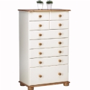 FurnitureToday Sussex painted 4 over 5 chest of drawers