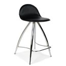 Swivel Seat Leather Barstool with rotating seat