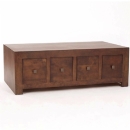 FurnitureToday Tampica dark wood coffee table