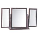 FurnitureToday Tara Walnut Butterfly Mirror