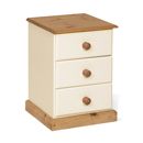 FurnitureToday Tarka Painted 3 Drawer Bedside