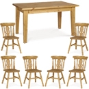 FurnitureToday Tarka Solid Pine Contemporary Fiddle Dining