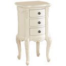 FurnitureToday The Elegance French Style 3 Drawer Bedside