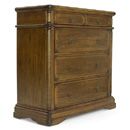 FurnitureToday Toscana Collection dark wood 3 2 drawer chest