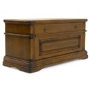 FurnitureToday Toscana Collection dark wood blanket box