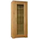 Trend Solid Oak 1 Door Bookcase