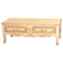 Valbonne French painted 2 drawer coffee table