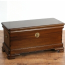 FurnitureToday Vanessa dark wood blanket box