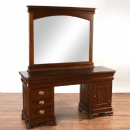 FurnitureToday Vanessa dark wood dressing table