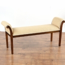 FurnitureToday Vanessa dark wood stool