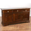 FurnitureToday Vanessa dark wood Three Door Buffet