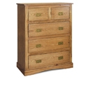FurnitureToday Vermont Ash 2 Over 3 Chest