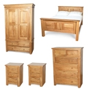 FurnitureToday Vermont Solid Oak Bedroom Set
