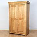 FurnitureToday Vermont Solid Oak Wardrobe